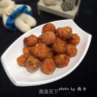 炸胡萝卜豆腐丸子的做法