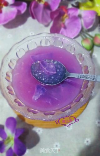 紫薯西米露的做法