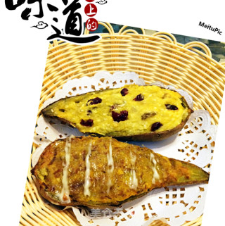 双味焗番薯的做法