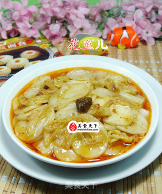牛肉酱白菜炒年糕的做法