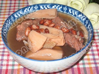 莲藕红豆汤的做法步骤：2