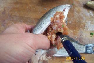 《葱烤鲫鱼焖肉蓉》的做法步骤：10