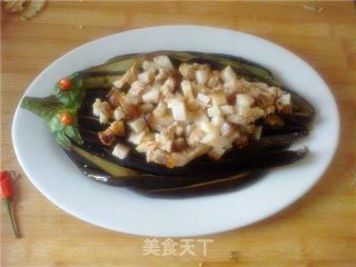 茄子蒸肉的做法步骤：3