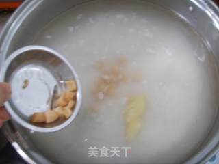 干贝水鸭粥的做法步骤：2