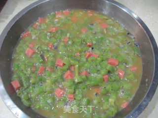 豆角煎蛋饼的做法步骤：2
