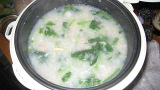 菠菜粥的做法步骤：2