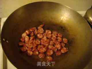 西兰花腊肠蛋饭的做法步骤：2