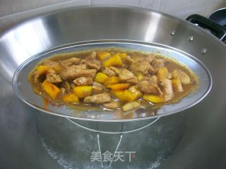 梅香南瓜蒸的做法步骤：5