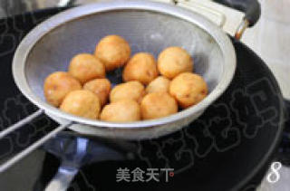 酥炸藕丸的做法步骤：4