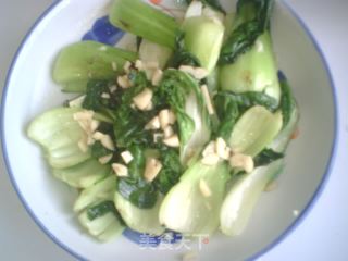 蒜香油菜的做法步骤：2
