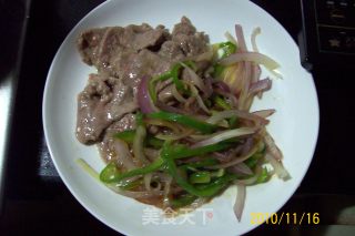 《蚝油牛肉》+《大米饭》=《蚝油牛肉盖浇饭》的做法步骤：12