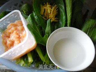 菜心扒鸡丝的做法步骤：2
