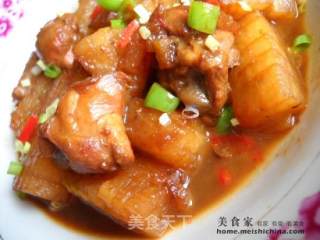 冬瓜烧鸡的做法步骤：2
