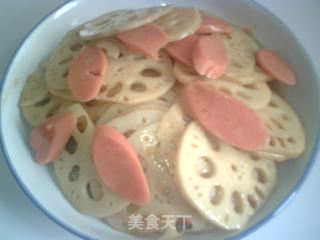 凉拌藕片的做法步骤：2