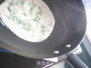 香菜煎饼的做法步骤：3