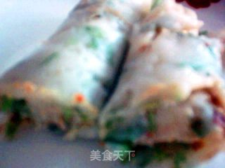 香菜煎饼的做法步骤：3