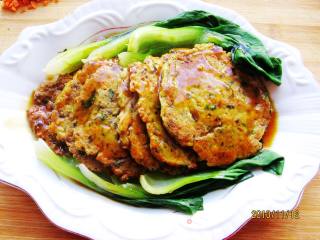 菇香豆腐饼的做法步骤：2