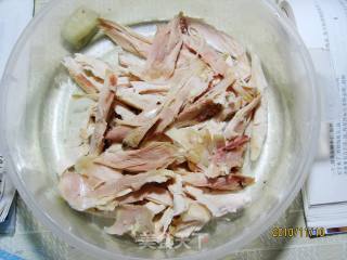 莴笋椒油鸡丝的做法步骤：2