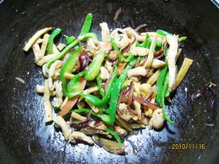 杂炒孜然鸡丝的做法步骤：2