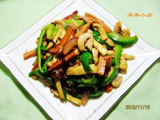杂炒孜然鸡丝的做法步骤：2
