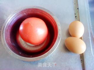 番茄蒸蛋的做法步骤：2
