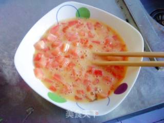 番茄蒸蛋的做法步骤：2