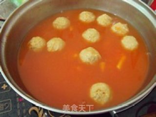 茄汁肉丸汤的做法步骤：3