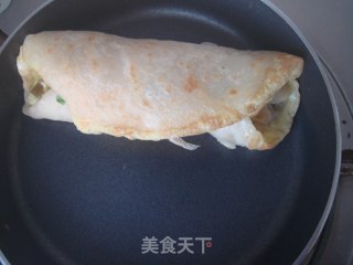 榨菜鸡蛋饼的做法步骤：2