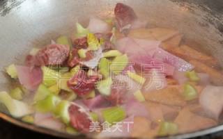 豆蔬牛肉块的做法步骤：5