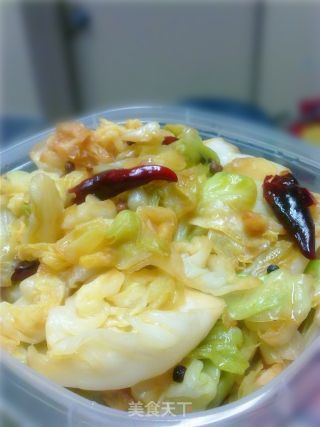 炝炒包菜的做法步骤：2