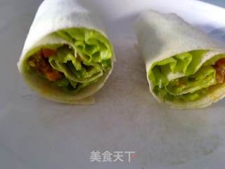 生菜卷饼的做法步骤：2