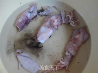 乌贼烧干丝的做法步骤：2