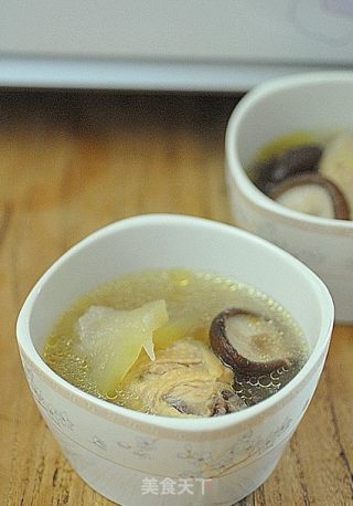 香菇冬瓜鸡汤的做法步骤：2
