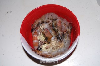太祖紫菜烤虾的做法步骤：2