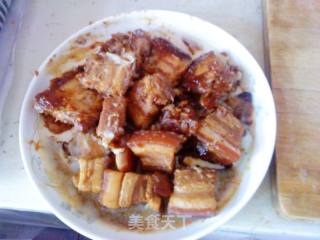 土豆蘑菇烧肉片的做法步骤：2
