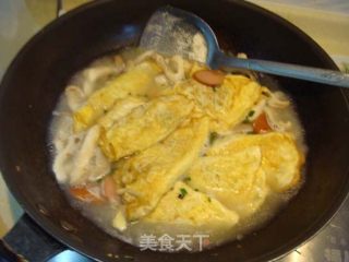 蛋饺一锅烩的做法步骤：2