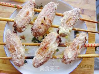 少油版微波烤鸡的做法步骤：2