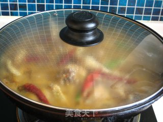 白菜粉条炖仔鸡的做法步骤：4