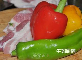 五彩肉片的做法步骤：7