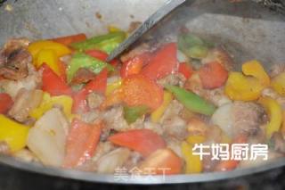 五彩肉片的做法步骤：7