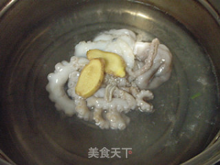 茄汁章鱼四季豆的做法步骤：2