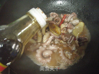 茄汁章鱼四季豆的做法步骤：2