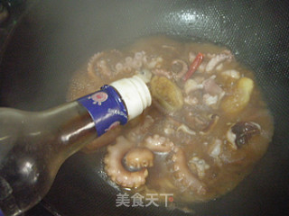 茄汁章鱼四季豆的做法步骤：2