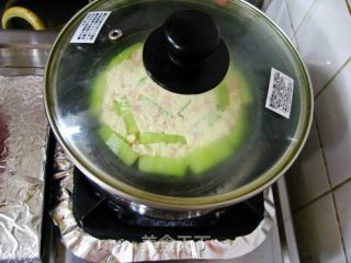 火腿冬瓜蒸豆腐的做法步骤：2
