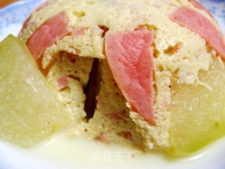 火腿冬瓜蒸豆腐的做法步骤：2