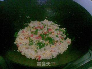 花色炒饭的做法步骤：2