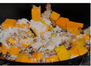 香甜南瓜饭的做法步骤：2