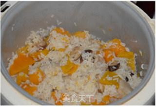 香甜南瓜饭的做法步骤：2