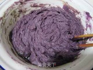 鸡蛋紫薯饼的做法步骤：2