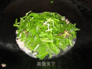 猪红韭菜的做法步骤：3